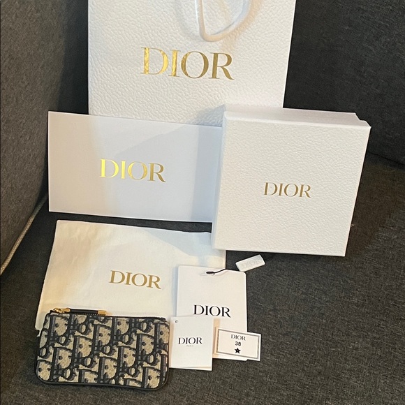 Dior Myrte Monogram Small Canvas Pouch - Picture 1 of 8